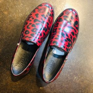 NWT Versace Versus Red Platform Cheetah Sneaker